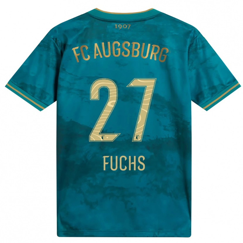 Danxen Hombre Camiseta Nina Fuchs #27 Verde Marrón 2ª Equipación 2026/27 La Camisa