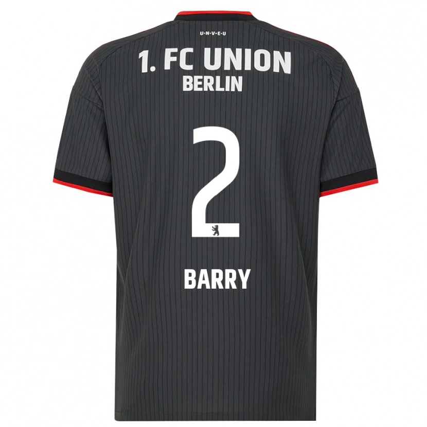 Danxen Hombre Camiseta Sadou Barry #2 Negro Blanco Rojo 2ª Equipación 2026/27 La Camisa