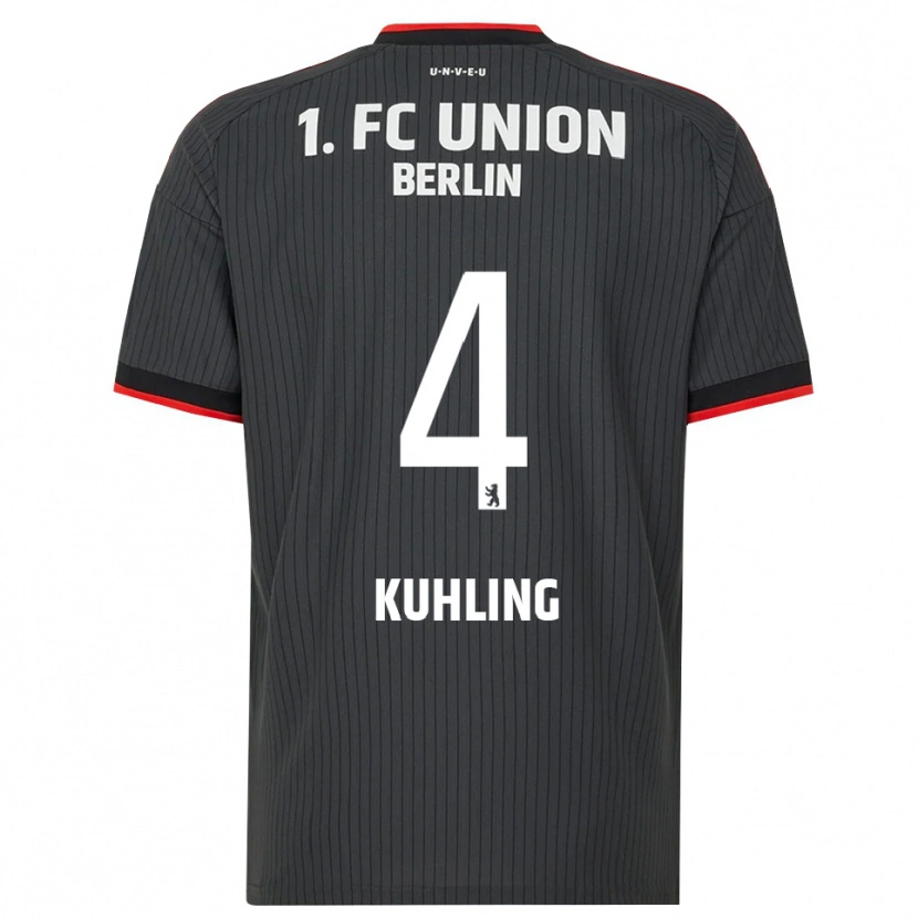 Danxen Hombre Camiseta Ole Kühling #4 Negro Blanco Rojo 2ª Equipación 2026/27 La Camisa