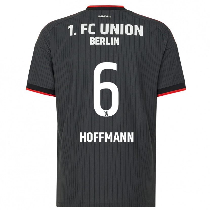Danxen Hombre Camiseta Finn Hoffmann #6 Negro Blanco Rojo 2ª Equipación 2026/27 La Camisa