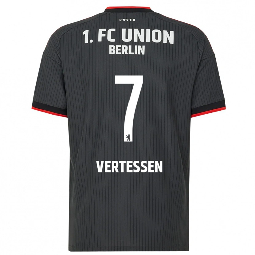 Danxen Hombre Camiseta Yorbe Vertessen #7 Negro Blanco Rojo 2ª Equipación 2026/27 La Camisa