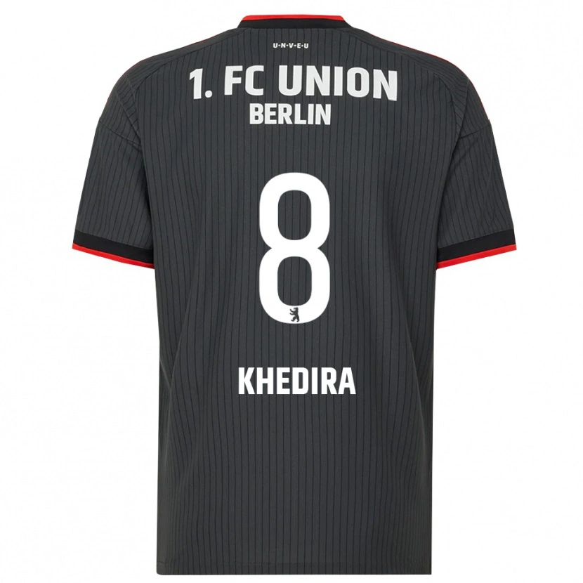 Danxen Hombre Camiseta Rani Khedira #8 Negro Blanco Rojo 2ª Equipación 2026/27 La Camisa