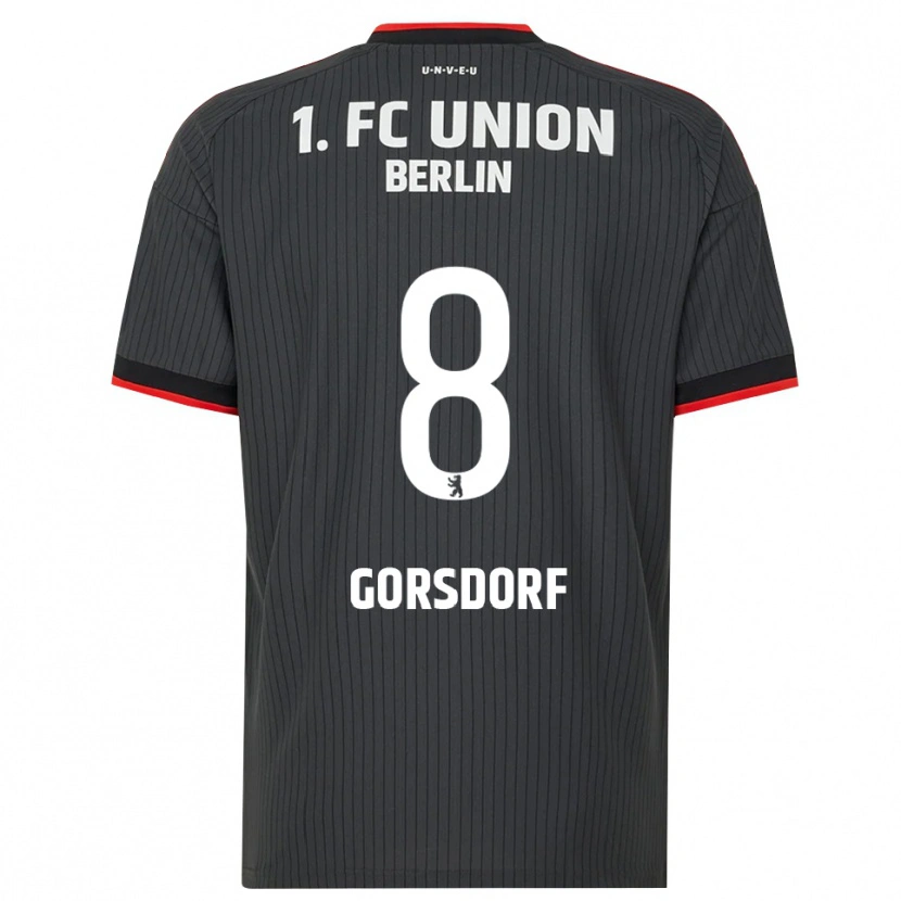 Danxen Hombre Camiseta Lisa Görsdorf #8 Negro Blanco Rojo 2ª Equipación 2026/27 La Camisa