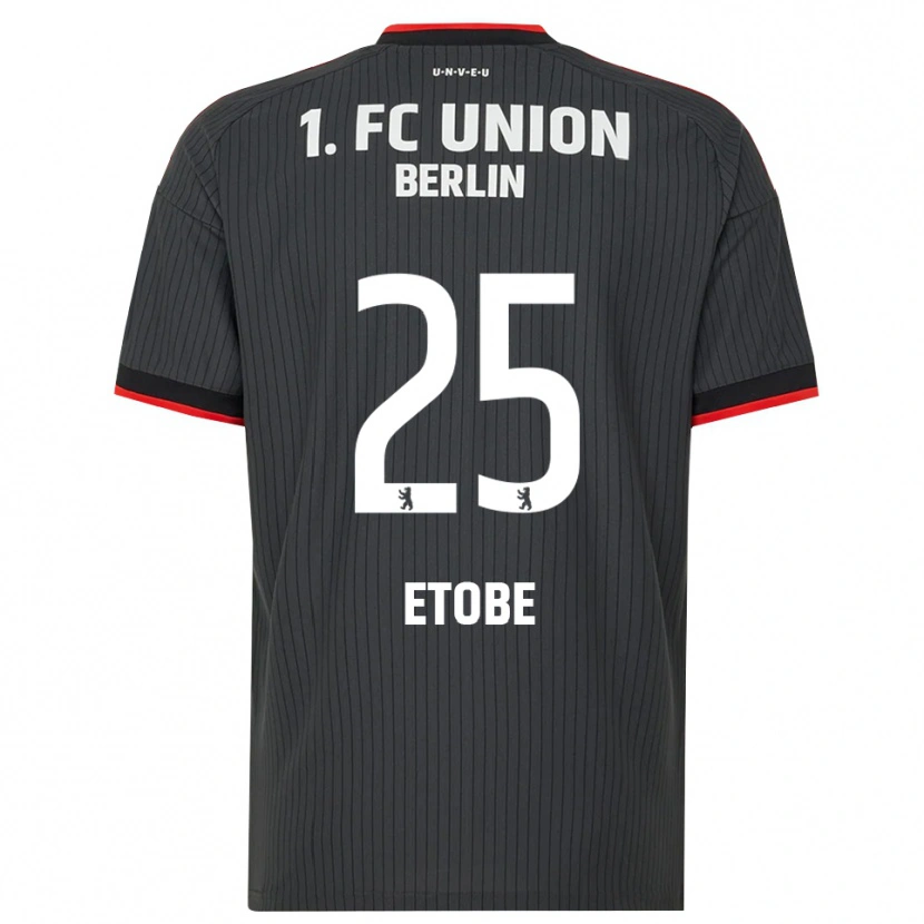 Danxen Hombre Camiseta Michael Etobe #25 Negro Blanco Rojo 2ª Equipación 2026/27 La Camisa