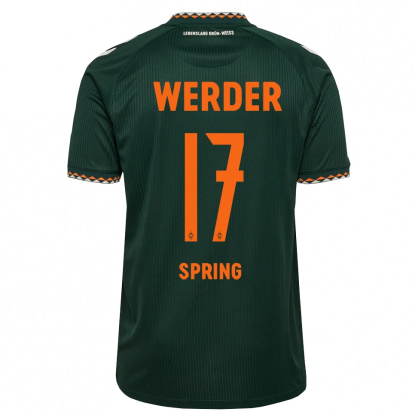 Danxen Hombre Camiseta Ole Spring #17 Verde Oscuro Naranja Blanco 2ª Equipación 2026/27 La Camisa
