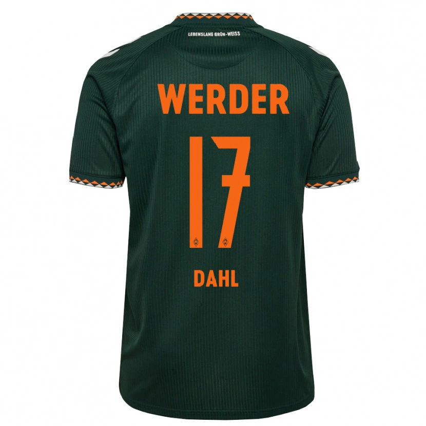 Danxen Hombre Camiseta Amira Dahl #17 Verde Oscuro Naranja Blanco 2ª Equipación 2026/27 La Camisa