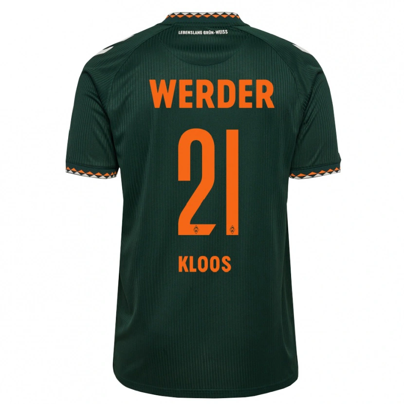 Danxen Hombre Camiseta Arthur Kloos #21 Verde Oscuro Naranja Blanco 2ª Equipación 2026/27 La Camisa