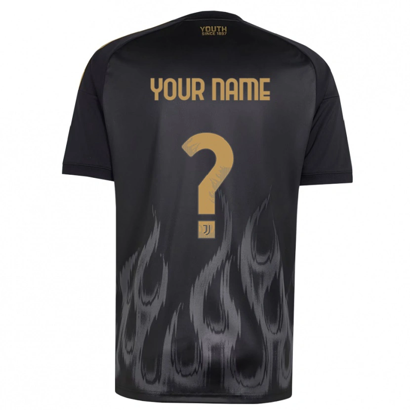 Danxen Hombre Camiseta Su Nombre #0 Negro Marrón Equipación Tercera 2026/27 La Camisa