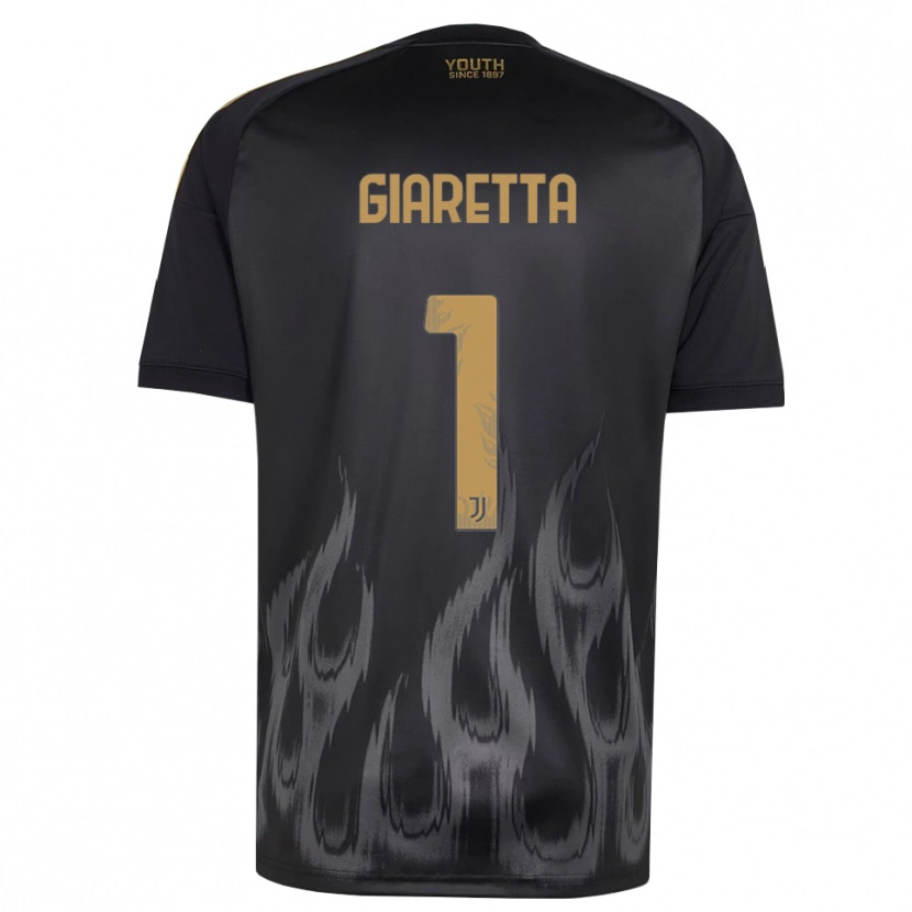 Danxen Hombre Camiseta Emanuele Giaretta #1 Negro Marrón Equipación Tercera 2026/27 La Camisa