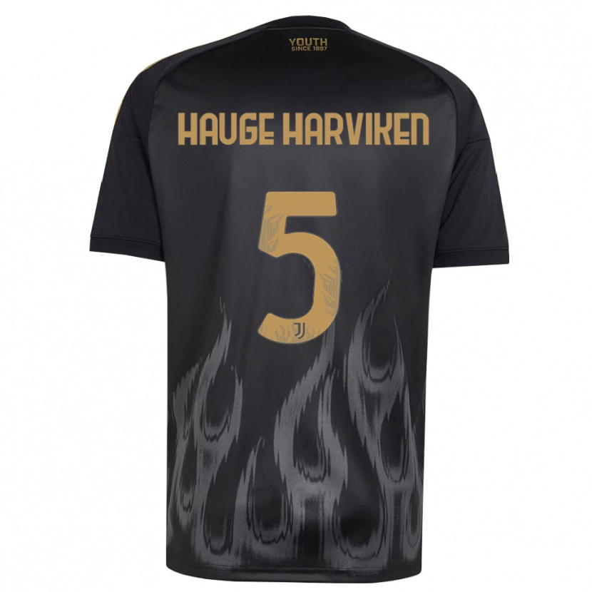 Danxen Hombre Camiseta Mathilde Hauge Harviken #5 Negro Marrón Equipación Tercera 2026/27 La Camisa