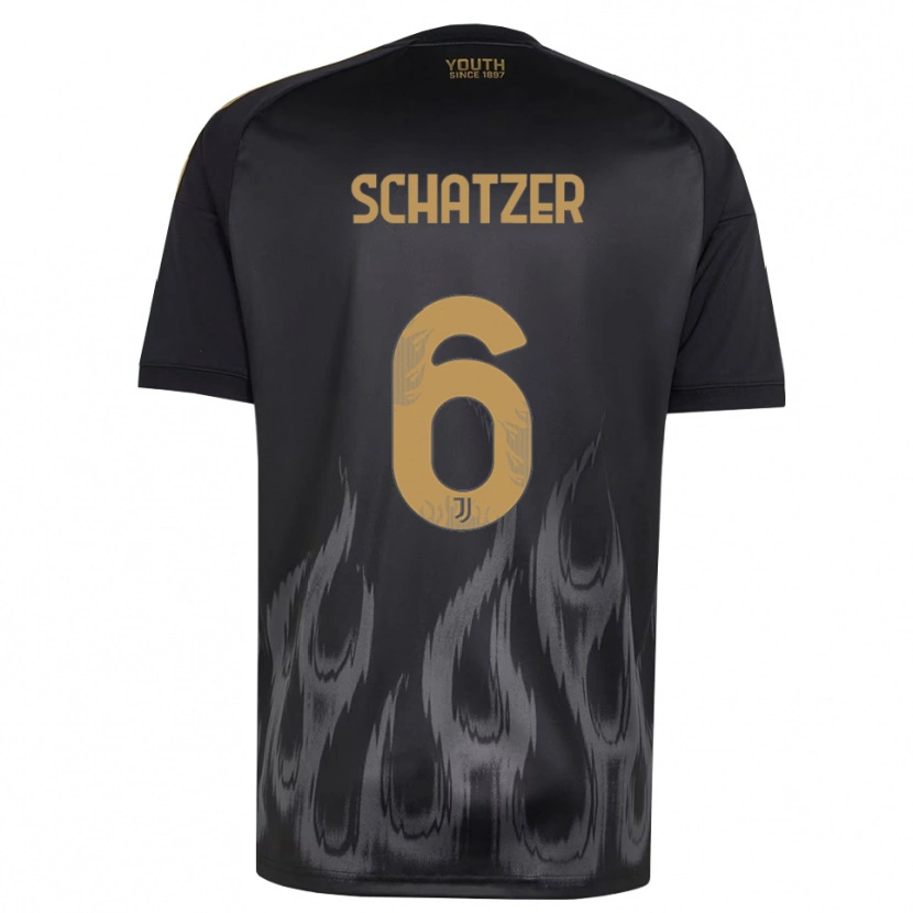 Danxen Hombre Camiseta Eva Schatzer #6 Negro Marrón Equipación Tercera 2026/27 La Camisa