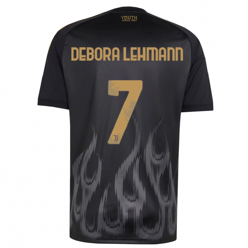 Danxen Hombre Camiseta Alisha Debora Lehmann #7 Negro Marrón Equipación Tercera 2026/27 La Camisa