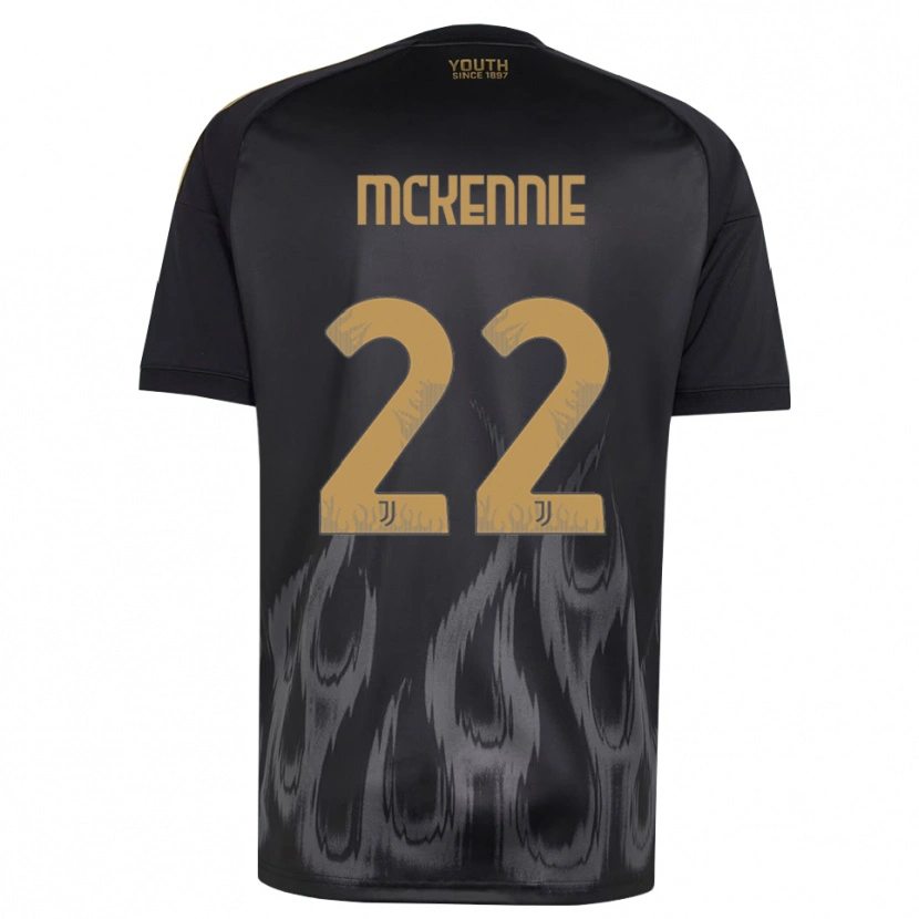 Danxen Hombre Camiseta Weston Mckennie #22 Negro Marrón Equipación Tercera 2026/27 La Camisa