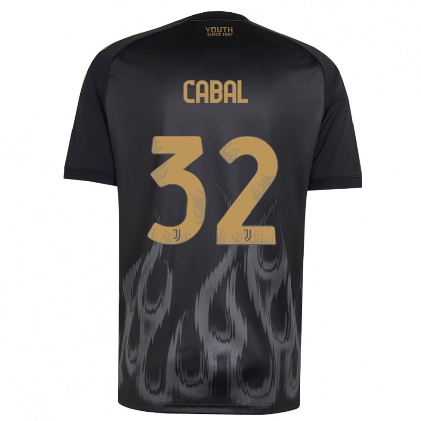 Danxen Hombre Camiseta Juan Cabal #32 Negro Marrón Equipación Tercera 2026/27 La Camisa