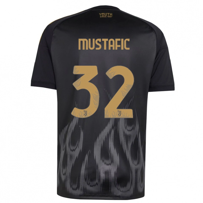 Danxen Hombre Camiseta Emma Mustafic #32 Negro Marrón Equipación Tercera 2026/27 La Camisa