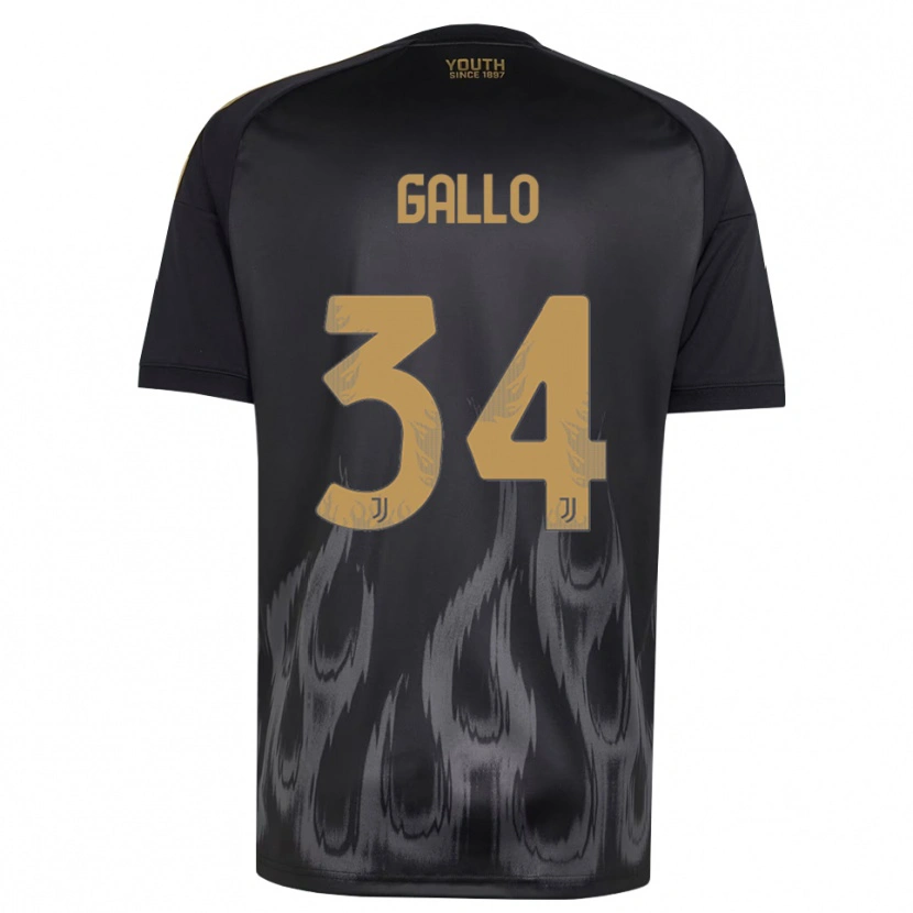 Danxen Hombre Camiseta Azzurra Gallo #34 Negro Marrón Equipación Tercera 2026/27 La Camisa