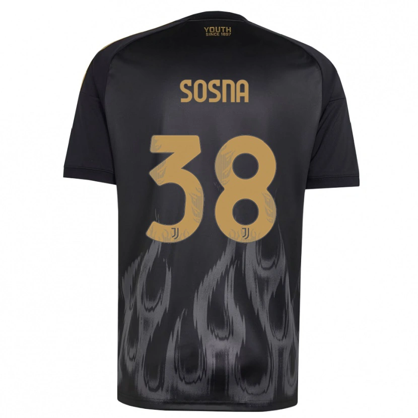 Danxen Hombre Camiseta Adam Sosna #38 Negro Marrón Equipación Tercera 2026/27 La Camisa