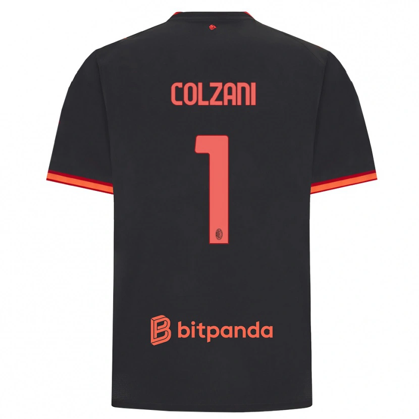 Danxen Hombre Camiseta Edoardo Colzani #1 Rojo Negro Equipación Tercera 2026/27 La Camisa
