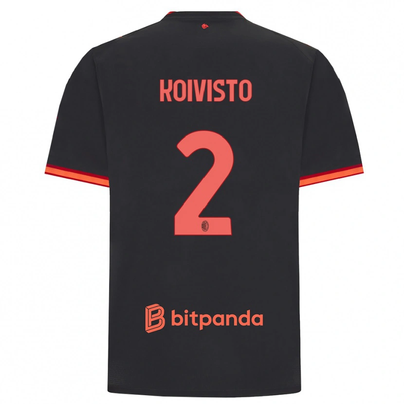 Danxen Hombre Camiseta Emma Koivisto #2 Rojo Negro Equipación Tercera 2026/27 La Camisa