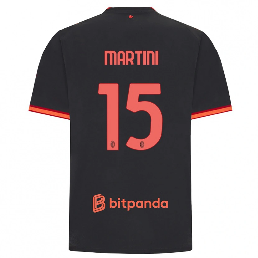 Danxen Hombre Camiseta Thomas Martini #15 Rojo Negro Equipación Tercera 2026/27 La Camisa