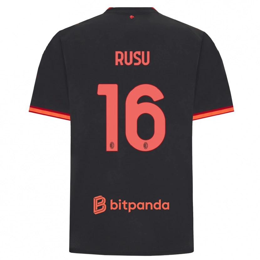 Danxen Hombre Camiseta Ryan Rusu #16 Rojo Negro Equipación Tercera 2026/27 La Camisa