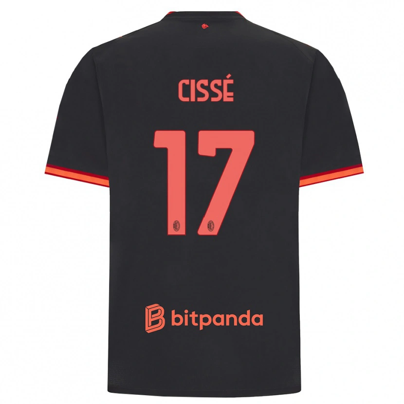 Danxen Hombre Camiseta Maiga-Hamadoun Cissé #17 Rojo Negro Equipación Tercera 2026/27 La Camisa
