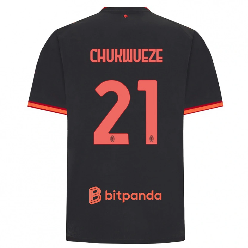 Danxen Hombre Camiseta Samuel Chukwueze #21 Rojo Negro Equipación Tercera 2026/27 La Camisa