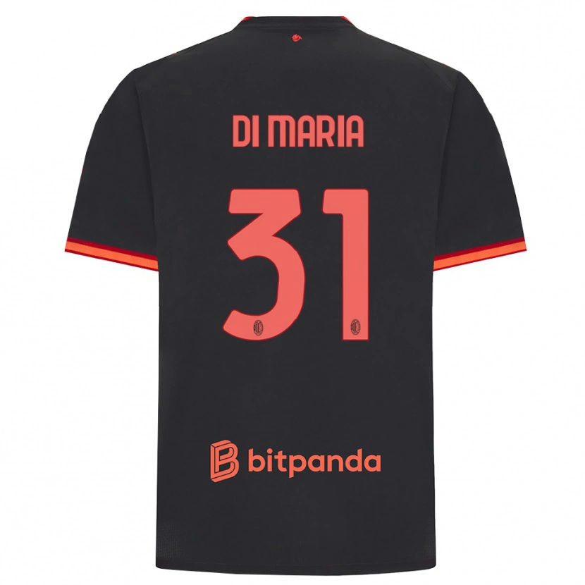Danxen Hombre Camiseta Alessandro Di Maria #31 Rojo Negro Equipación Tercera 2026/27 La Camisa