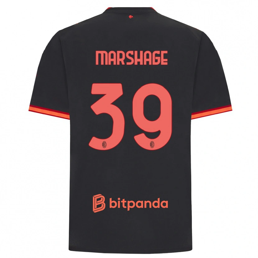 Danxen Hombre Camiseta Wilgot Marshage #39 Rojo Negro Equipación Tercera 2026/27 La Camisa