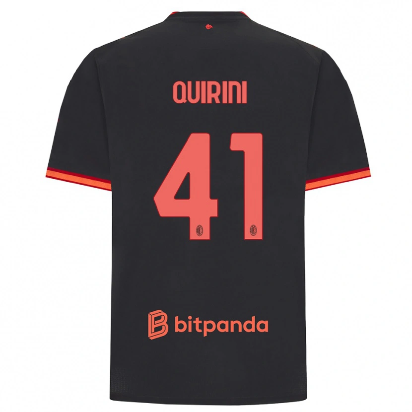 Danxen Hombre Camiseta Ettore Quirini #41 Rojo Negro Equipación Tercera 2026/27 La Camisa