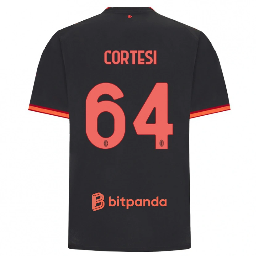 Danxen Hombre Camiseta Selena Cortesi #64 Rojo Negro Equipación Tercera 2026/27 La Camisa