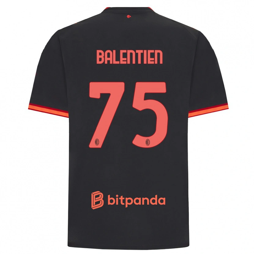 Danxen Hombre Camiseta Cheveyo Balentien #75 Rojo Negro Equipación Tercera 2026/27 La Camisa