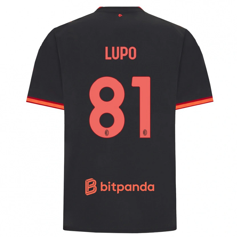 Danxen Hombre Camiseta Simone Lupo #81 Rojo Negro Equipación Tercera 2026/27 La Camisa