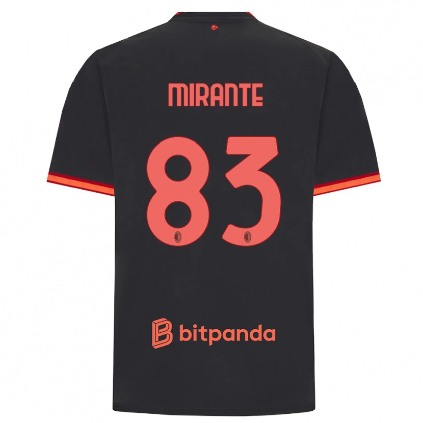 Danxen Hombre Camiseta Antonio Mirante #83 Rojo Negro Equipación Tercera 2026/27 La Camisa