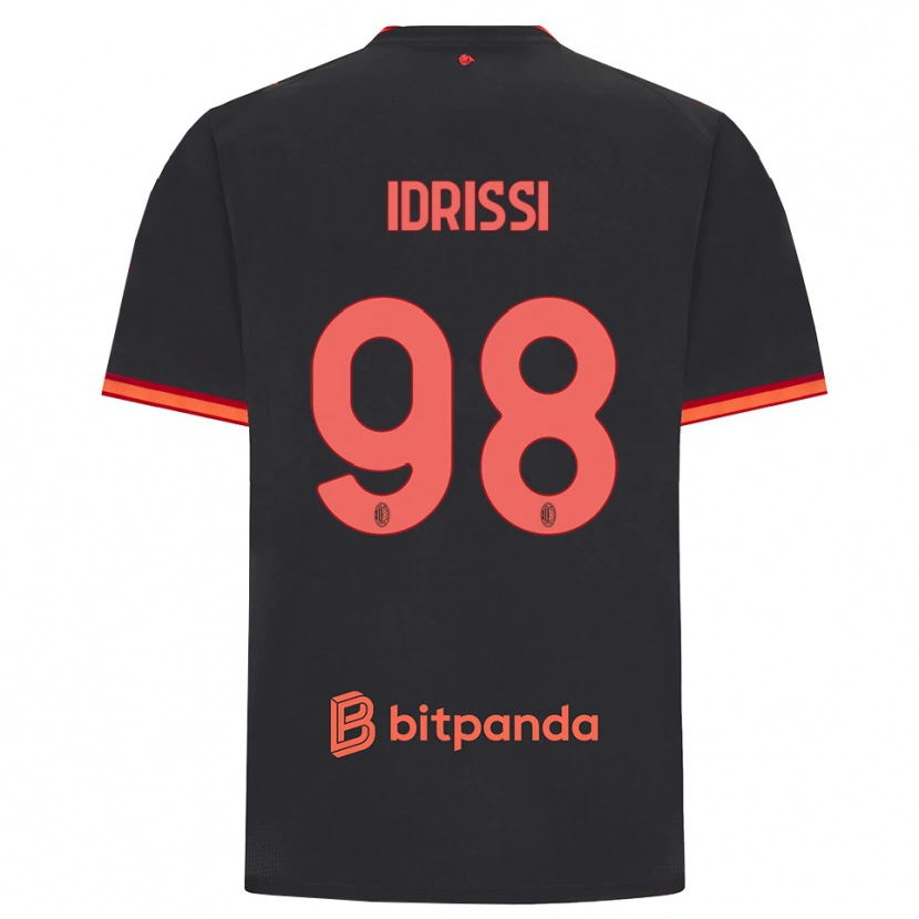 Danxen Hombre Camiseta Yahya Idrissi #98 Rojo Negro Equipación Tercera 2026/27 La Camisa