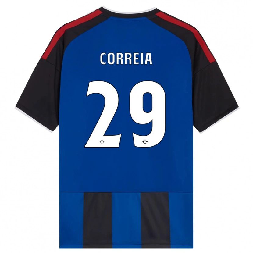 Danxen Hombre Camiseta Omar Correia #29 Negro Rojo Blanco Azul 1ª Equipación 2026/27 La Camisa
