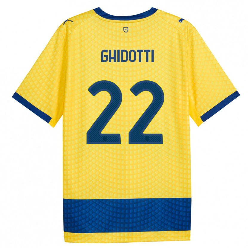 Danxen Hombre Camiseta Simone Ghidotti #22 Amarillo Azul Negro 2ª Equipación 2026/27 La Camisa