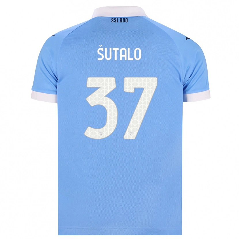 Danxen Mujer Camiseta Josip Sutalo #37 Azul Cielo Negro Blanco 1ª Equipación 2026/27 La Camisa