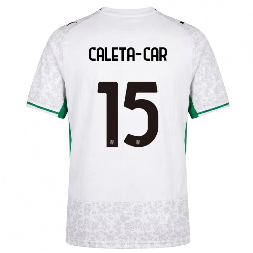 Danxen Mujer Camiseta Duje Caleta-Car #15 Blanco Negro Verde 2ª Equipación 2026/27 La Camisa