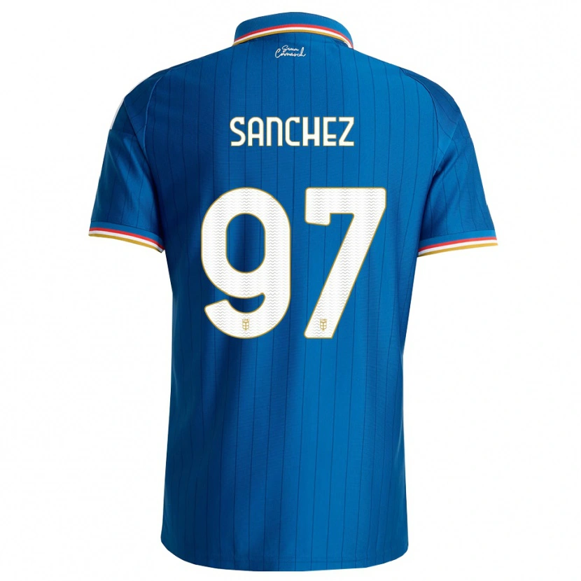 Danxen Mujer Camiseta Robert Sánchez #97 Azul Blanco Rojo 1ª Equipación 2026/27 La Camisa