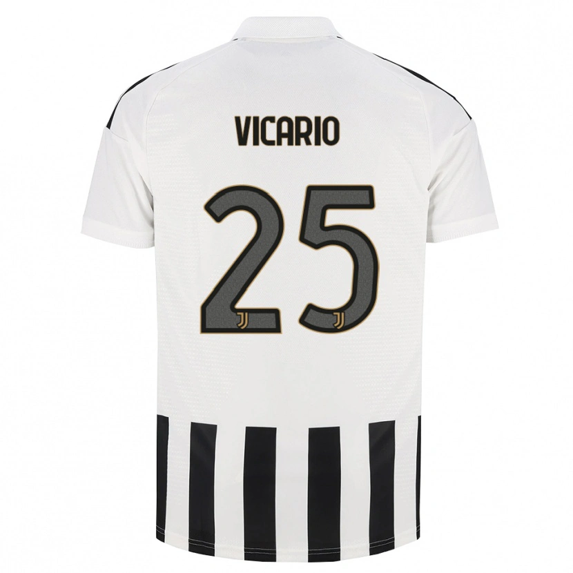 Danxen Mujer Camiseta Guglielmo Vicario #25 Negro Blanco Marrón 1ª Equipación 2026/27 La Camisa