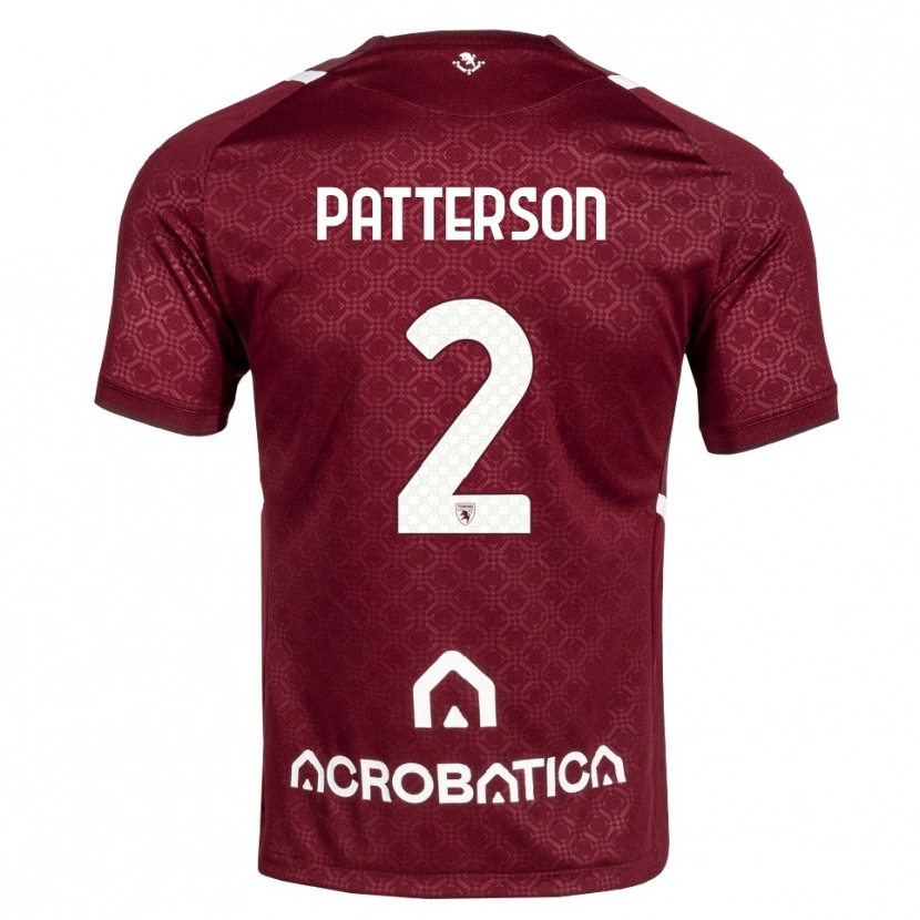 Danxen Mujer Camiseta Nathan Patterson #2 Burdeos Blanco 1ª Equipación 2026/27 La Camisa