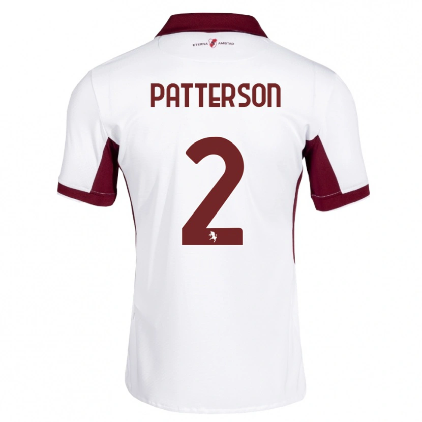 Danxen Mujer Camiseta Nathan Patterson #2 Burdeos Blanco Rojo 2ª Equipación 2026/27 La Camisa