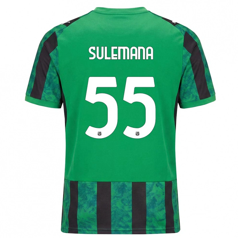 Danxen Mujer Camiseta Ibrahim Sulemana #55 Verde Negro Blanco 1ª Equipación 2026/27 La Camisa