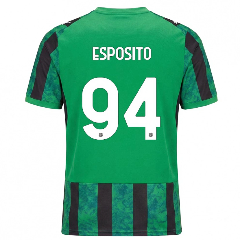 Danxen Mujer Camiseta Sebastiano Esposito #94 Verde Negro Blanco 1ª Equipación 2026/27 La Camisa