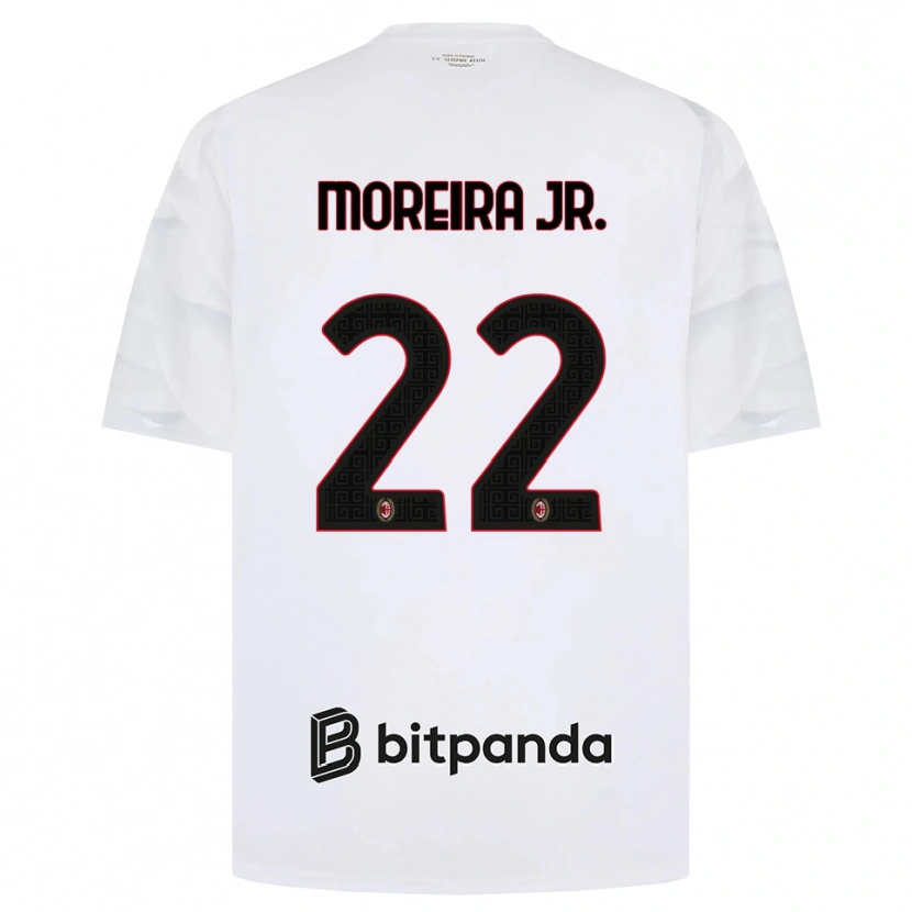 Danxen Mujer Camiseta Diego Moreira #22 Blanco Rojo Negro 2ª Equipación 2026/27 La Camisa