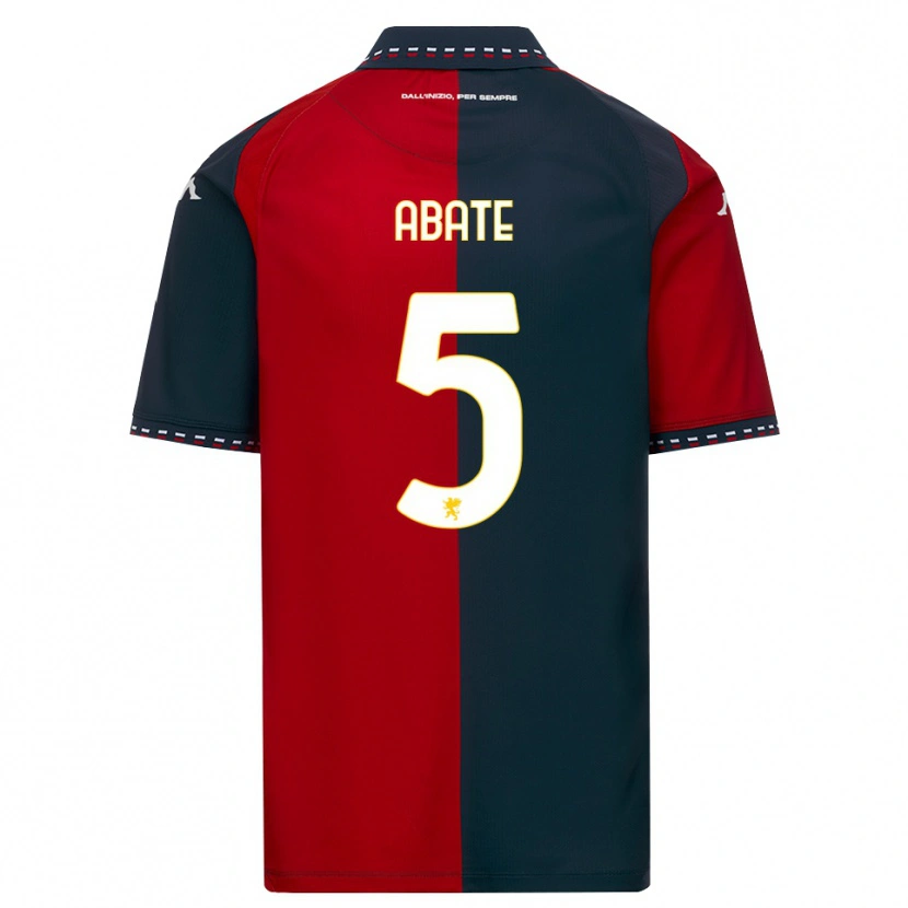 Danxen Mujer Camiseta Giada Abate #5 Rojo Negro Blanco 1ª Equipación 2026/27 La Camisa