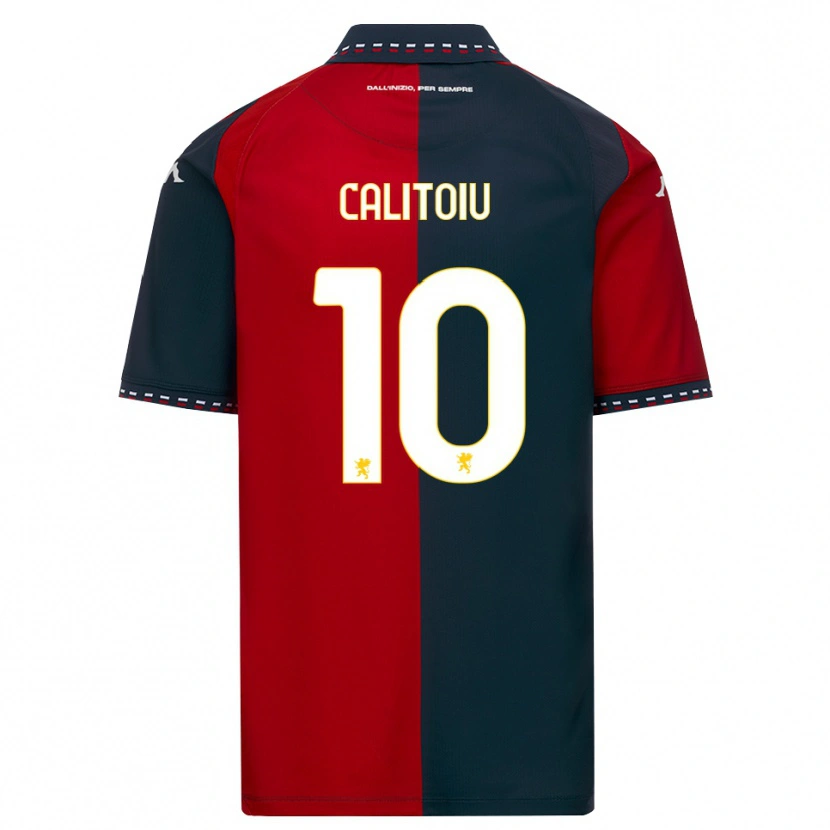Danxen Mujer Camiseta Mihai Calițoiu #10 Rojo Negro Blanco 1ª Equipación 2026/27 La Camisa