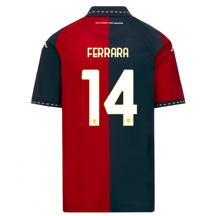 Danxen Mujer Camiseta Anastasia Ferrara #14 Rojo Negro Blanco 1ª Equipación 2026/27 La Camisa