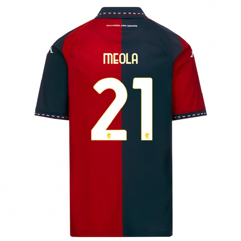 Danxen Mujer Camiseta Kevin Meola #21 Rojo Negro Blanco 1ª Equipación 2026/27 La Camisa
